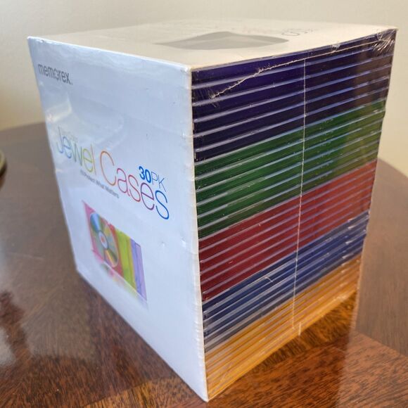 Memorex 30 Pack Slim Clear Jewel Cases CD/DVD High Impact Durable - NEW Sealed ! - Picture 5 of 6